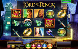 Lord of the rings video slot game