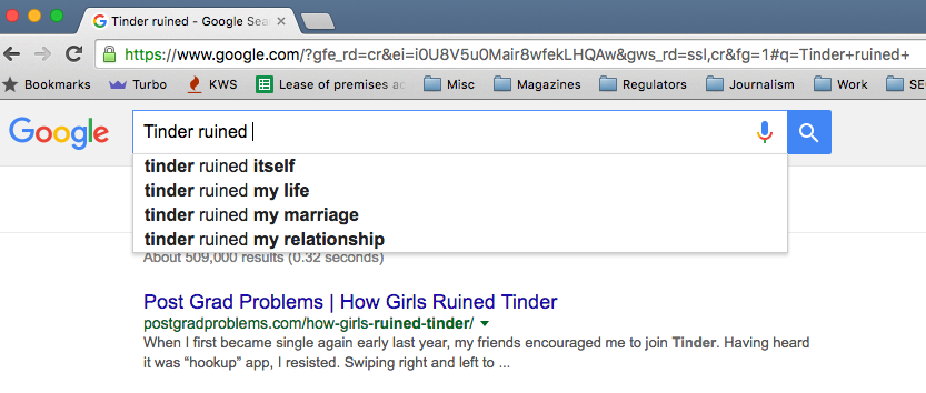 How many marriages did Tinder ruin?