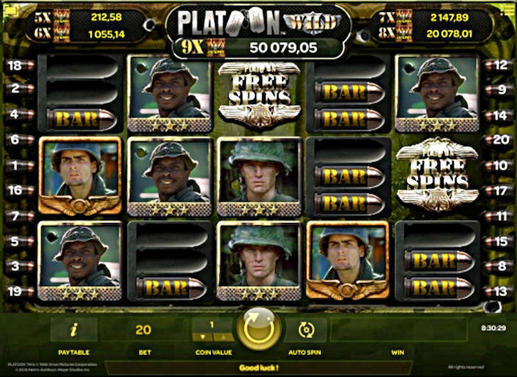 platoon slot machine