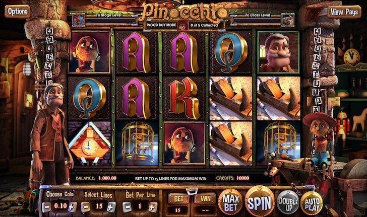 pinocchio slot machine