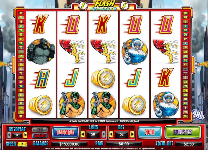 flash velocity slots game