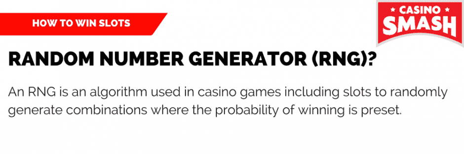 Random number generator used in slot machines