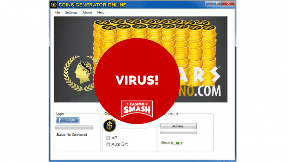 coin generator per Caesars Casino