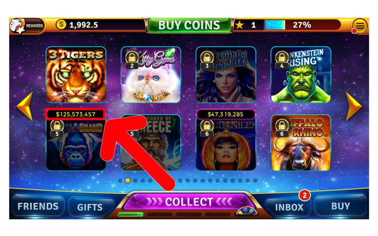 House of fun slots free