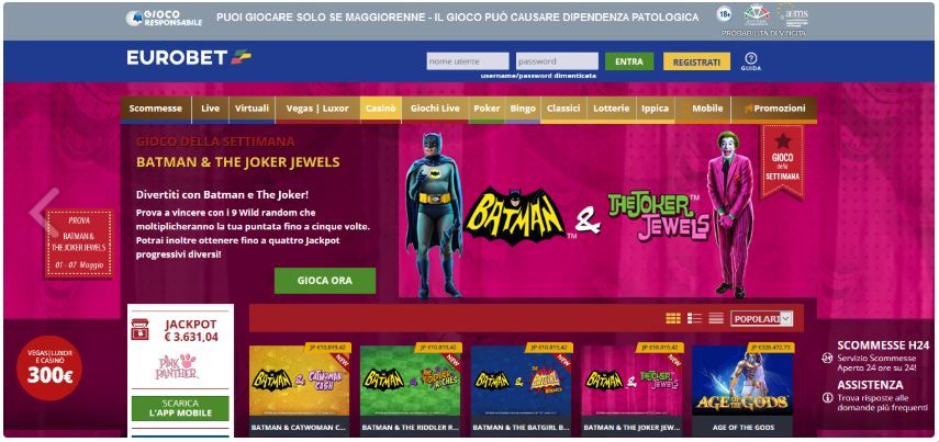 Eurobet Casino e il Bonus Senza Deposito