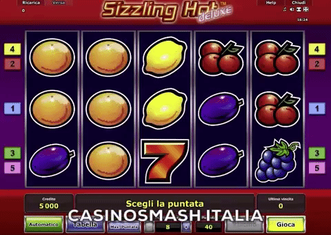Sizzling Hot - Machine Gratis Senza Scaricare
