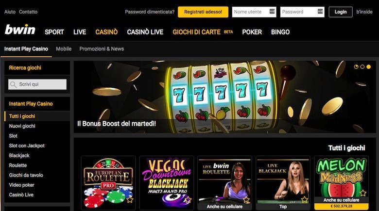 Bwin - Per giocare con un deposito minimo da 5 euro