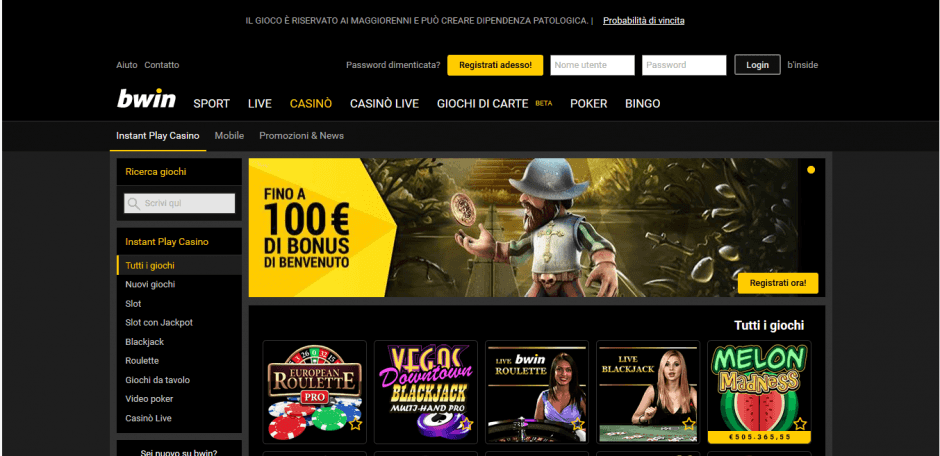 BWin per giocare gratis a Re Mida Slot Machine