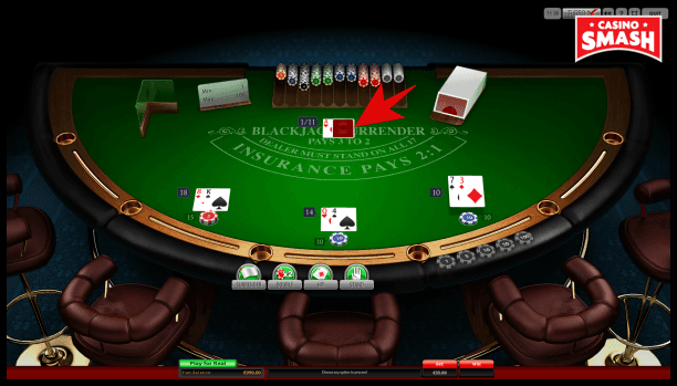 how to late surrender in blackjack
