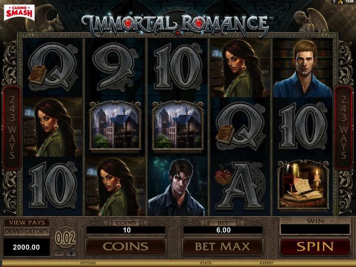 Caino Slot in 3d Online: Immortal Romance