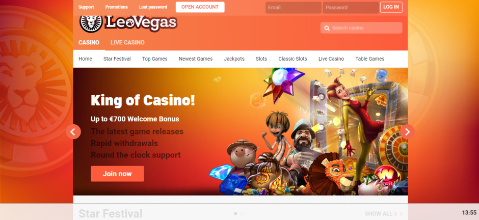 LeoVegas - Casino Playtech