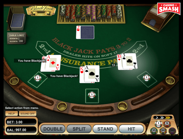 single deck blackjack simulator