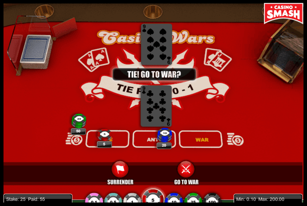 Casino War Online Odds Strategy And Tips
