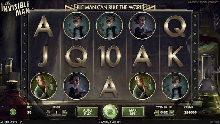 Netent video slot: l'uomo invisibile