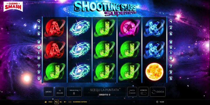 Shooting Stars Supernova è una delle migliori nuove video Slot di Novoline
