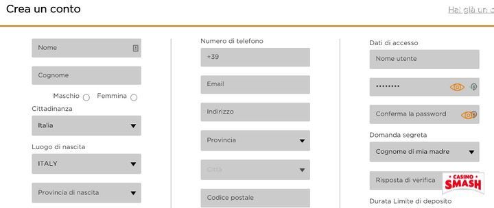 casinò online con bonus senza depositare soldi veri
