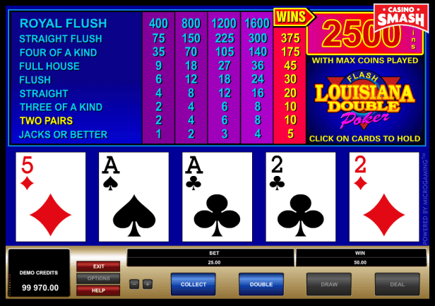 Louisiana Double Video Poker