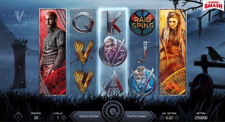 Slot machine dei vichinghi a 5 rulli