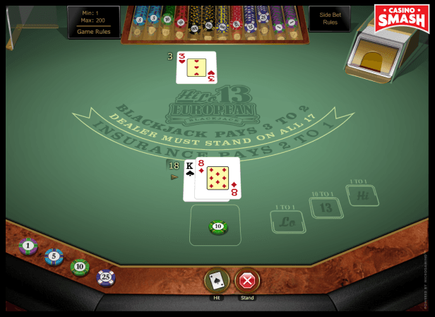 European Blackjack Hi Lo'13 variant