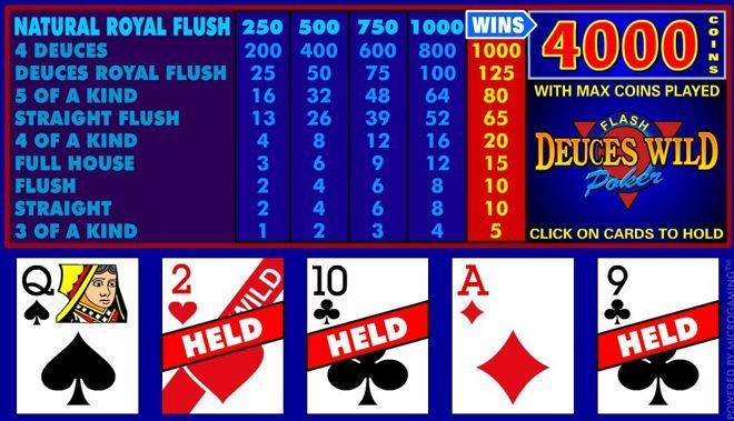 vincere deuces wild on line