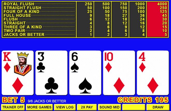 migliori strategie per vincere a video poker