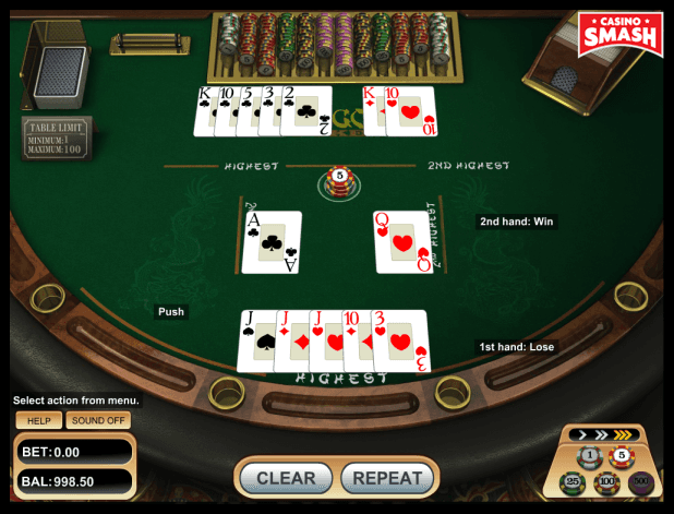 Pai gow poker bonus payout table