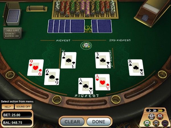 pai gow poker: setting up hands