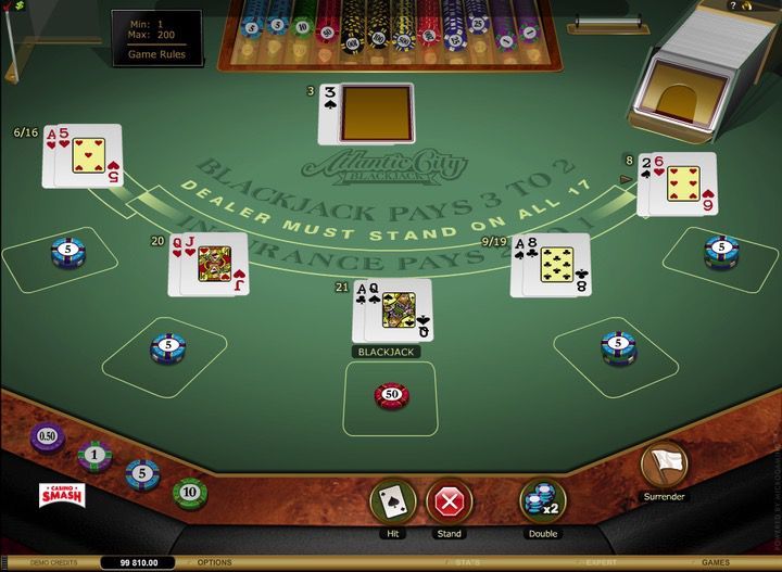 Blackjack surrender rule