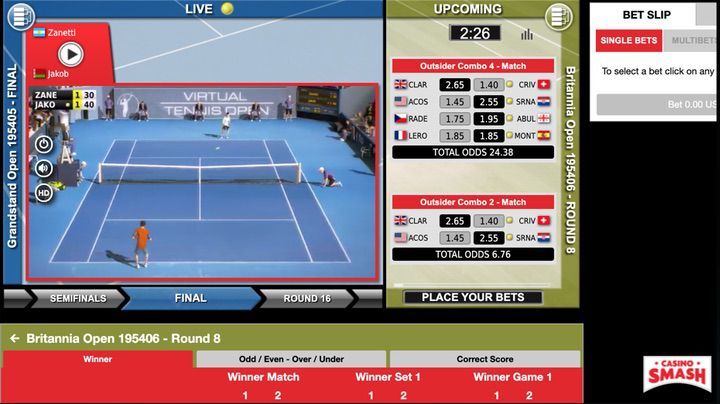 Virtual Sports online tennis