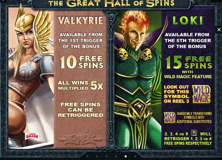 Valkyrie Bonus and Loki Bonus