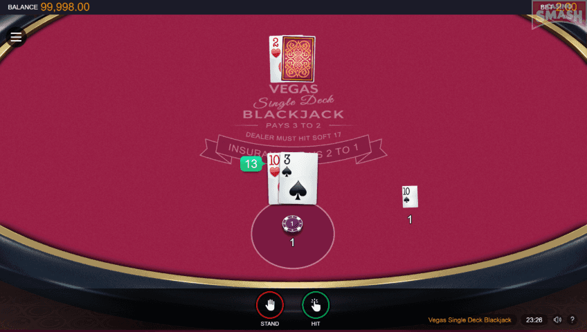 Vegas Single deck Blackjack 2