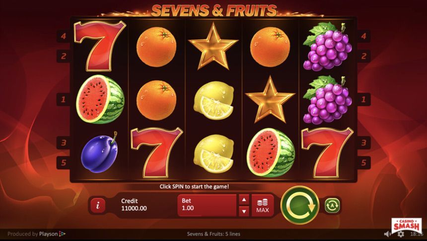 Sevens and Fruits classic slot machine