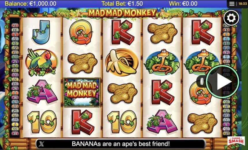 Mad mad Monkeys classic casino slots