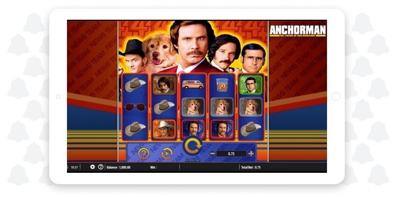 Ron Burgundy Anchorman Mobile Gambling App