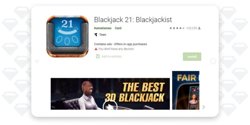 Blackjackist free casino app