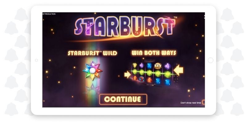 Sratburst free spins partycasino US