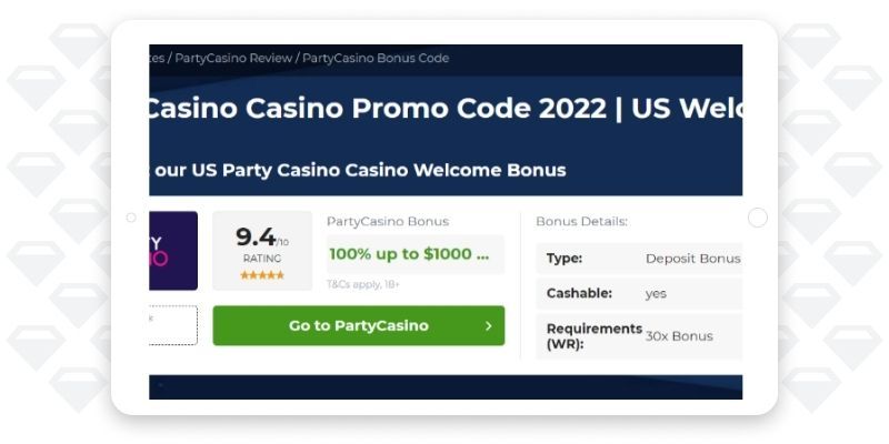 PartyCasino Bonus