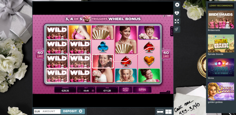 Bridesmaids online slots