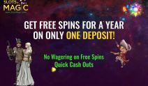 Slots Magic is Offering Free Spins for an Entire Year!