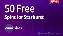 50 free spins on starburst