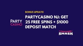 PartyCasino NJ: Get 25 Free Spins + $1000 Deposit Match