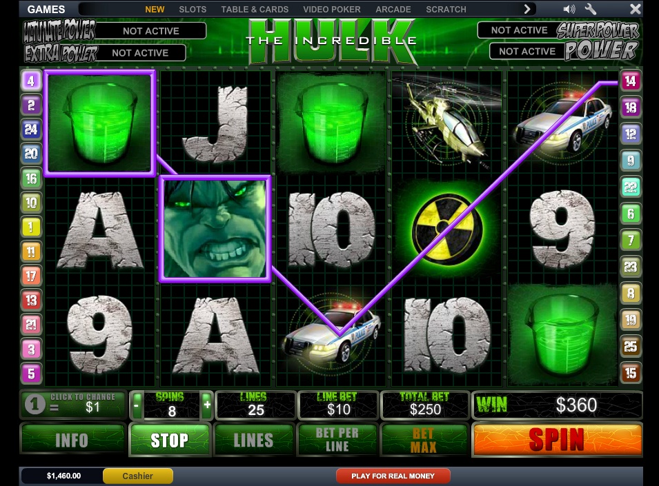 Free incredible hulk slots games