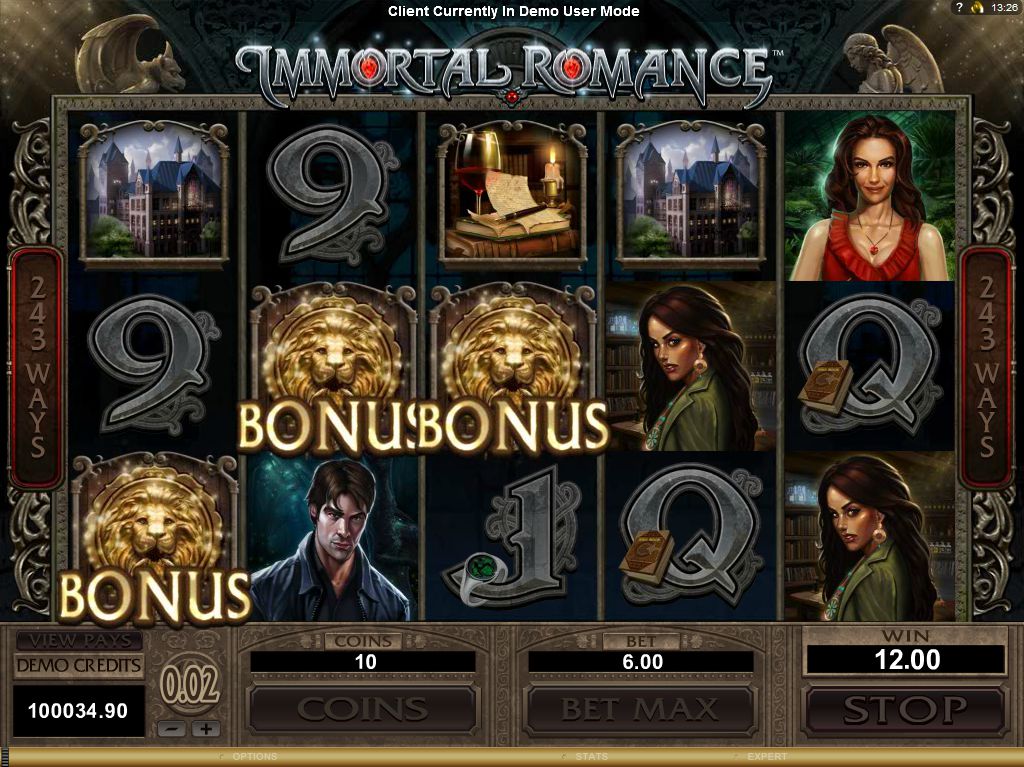 Immortal romance casinos movie