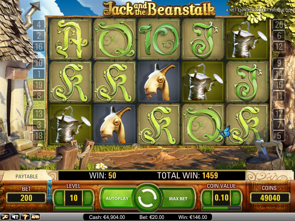 jack and the beanstalk online casino game