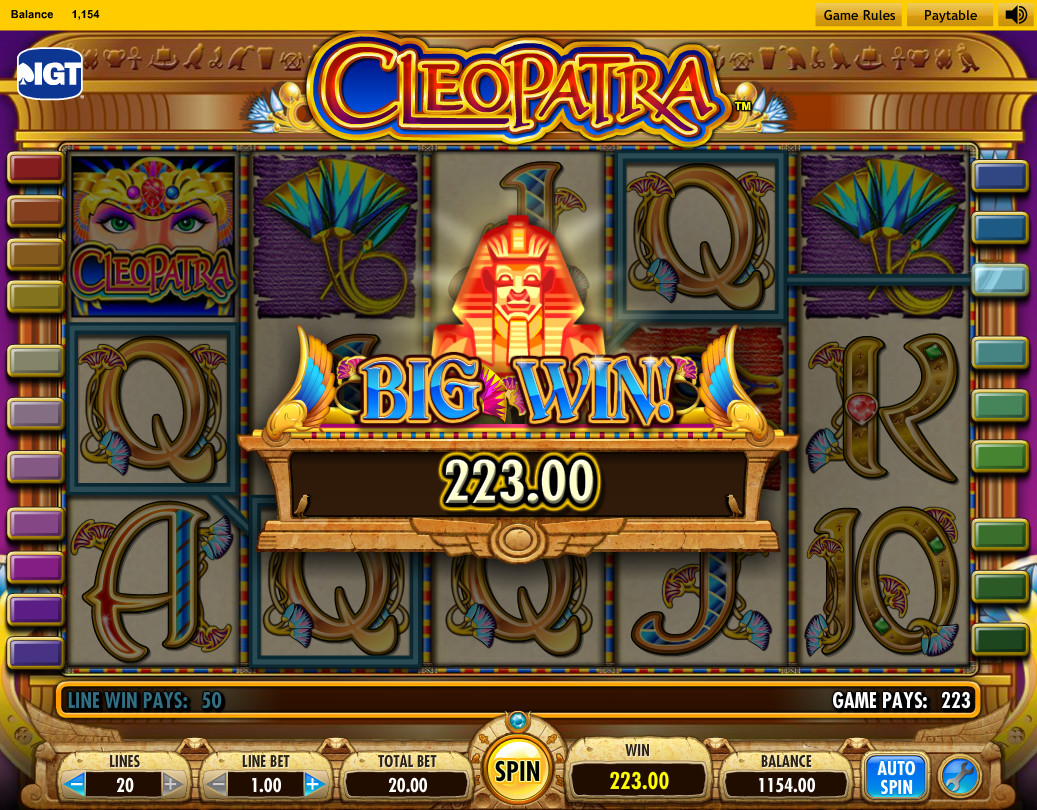 cleopatra free slot machines