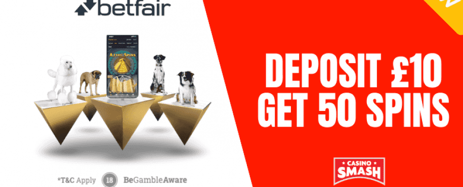Betfair: 100 Free Spins For New Players With a £10 Deposit