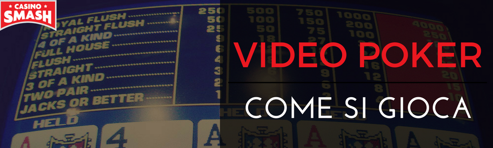 Regole Video Poker Online e Da Bar: Regolamento UFFICIALE