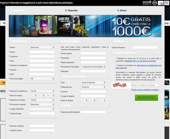 Apri un Conto su Netbet Casino