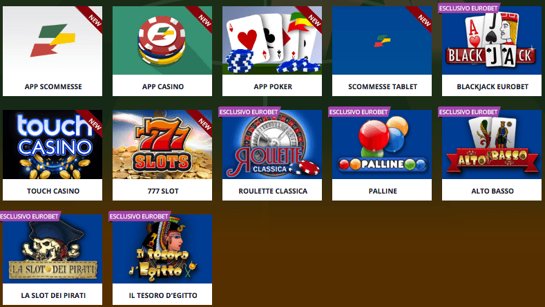 Eurobet casino mobile app