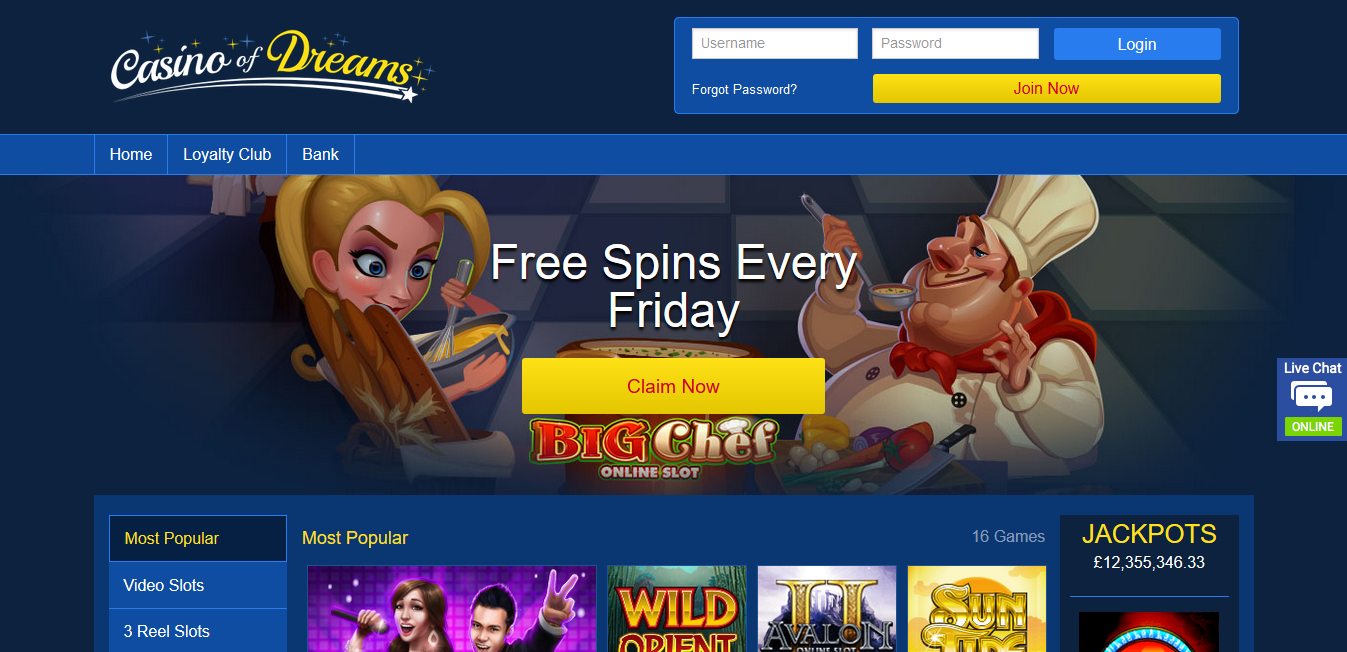 free spin dream casino no deposit bonus